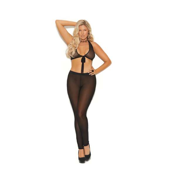 Elegant Moments Sexy Mesh Leggings - Picture 1 of 2